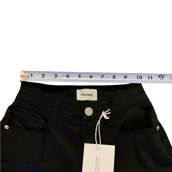 NEW FRAME le palazzo jean in noir sz 25 wide leg high rise - Picture 5 of 9